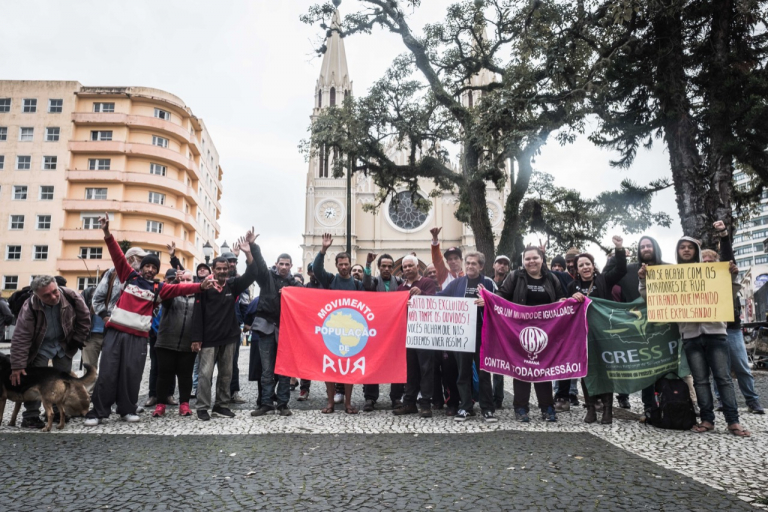 População Em Situação De Rua Realiza Ato Público E Entrega Manifesto Na Prefeitura • Professora 1150