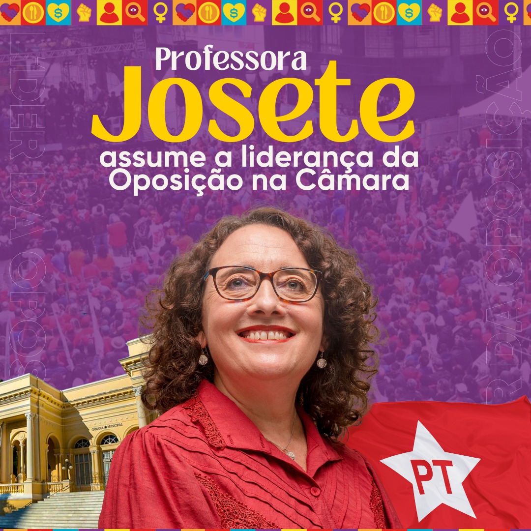 Professora Josete vira líder da Oposição na Câmara de Curitiba